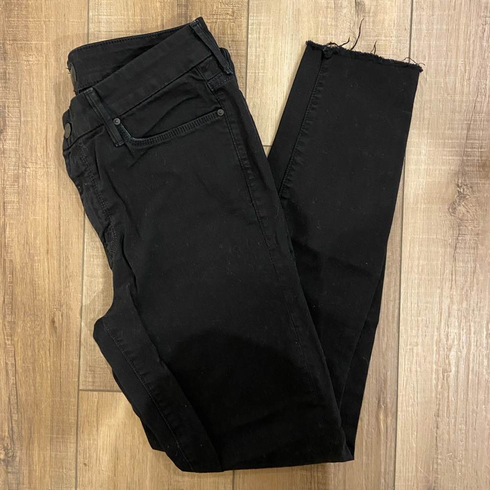 Mother black denim jeans 28